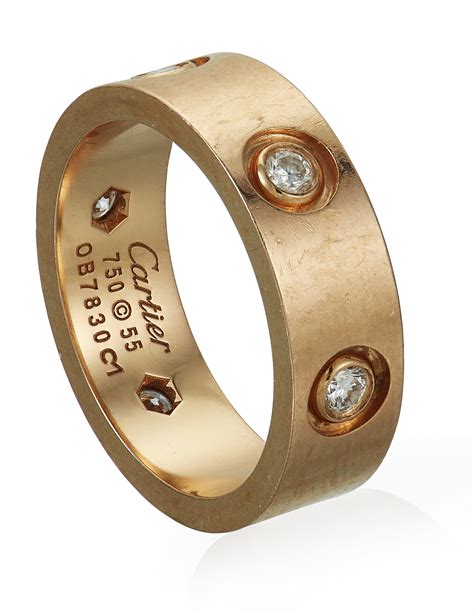 cartier love ring diamond gold